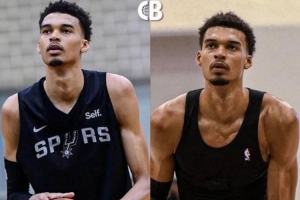 才打两年NBA啊！现在的文班比刚进NBA时壮了不止一圈