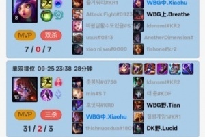 看完iG比赛后，xiaohu单排阿萝拉韩服砍下31杀！