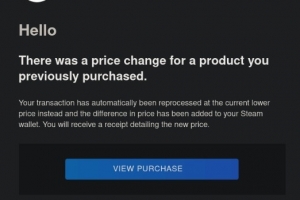 曝Steam游戏降价后会自动退差价 玩家狂赞G胖